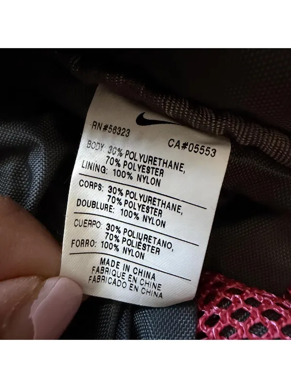 Vintage Nike Brassie Tote Bag Golf Shoe Plaid Shoulder Strap Mesh Pocket Women - Image 3