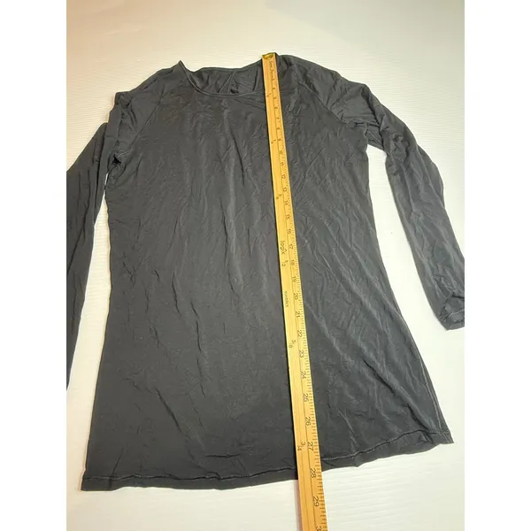 Lululemon Long Sleeve Top Athletic Shirt Black Yoga Workout 10‎ - Image 2