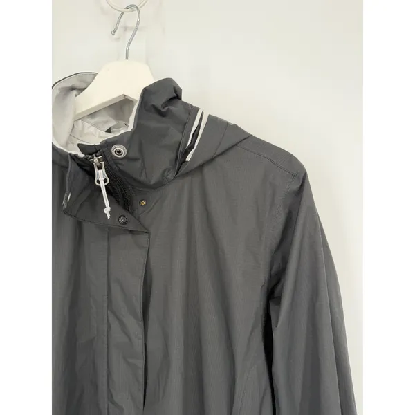 REI Co-op Women's Rain Jacket XL Black Hooded Waterproof Shell - Image 2