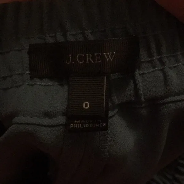 J Crew 0 polyester scalloped trendy preppy chino shorts - Image 3