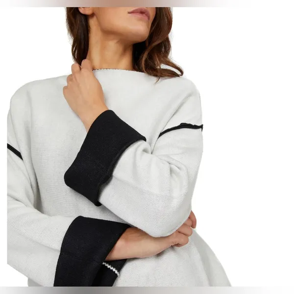 Badgley Mischka Double‎ Faced Sweater Knit Top Size Large - Image 11