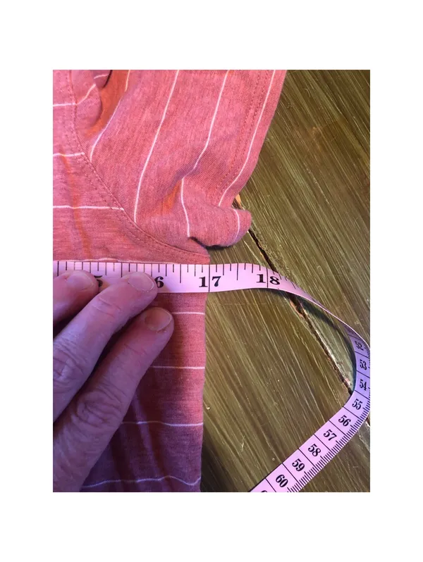 Lululemon NWOT Love Tee V-Neck Pink Striped Knit Top - Size Small - Image 6