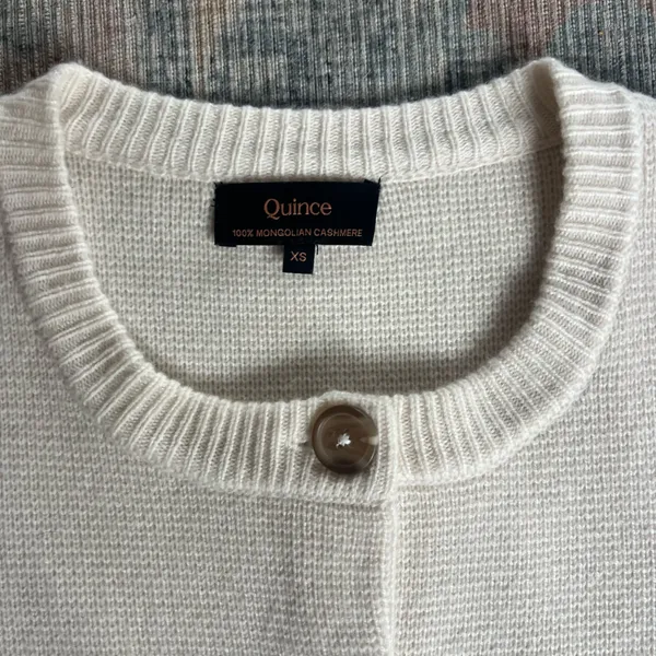 Quince Mongolian Cashmere Structured Cardigan - Image 3