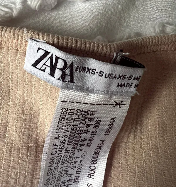 ZARA Rhinestone Crop Top - Image 3