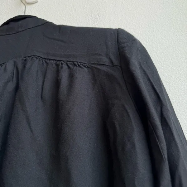 ✨$5/$25 Club Monaco Drape Black Open Zipper Blazer Career Office Size Small - Image 7
