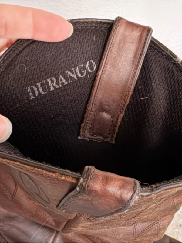 Vintage Durango Classic Brown Leather Western Boots - Image 16