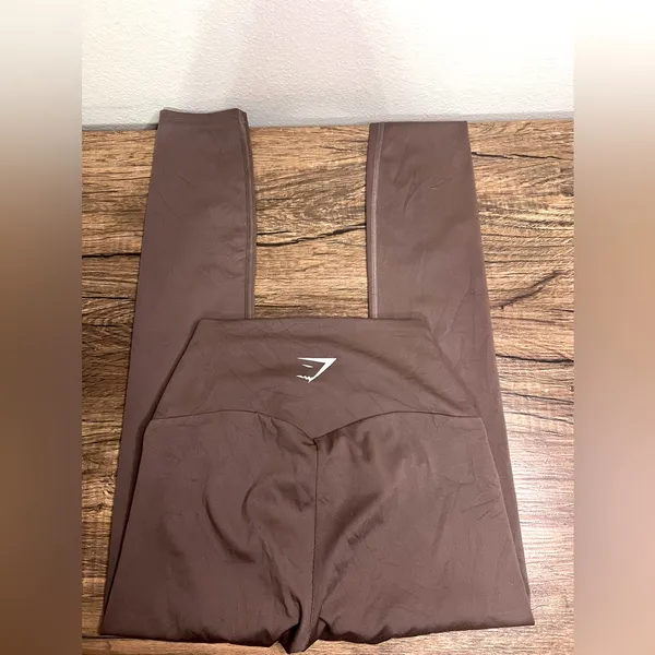 Gymshark Training Leggings – Extra Small – Brown - Image 2
