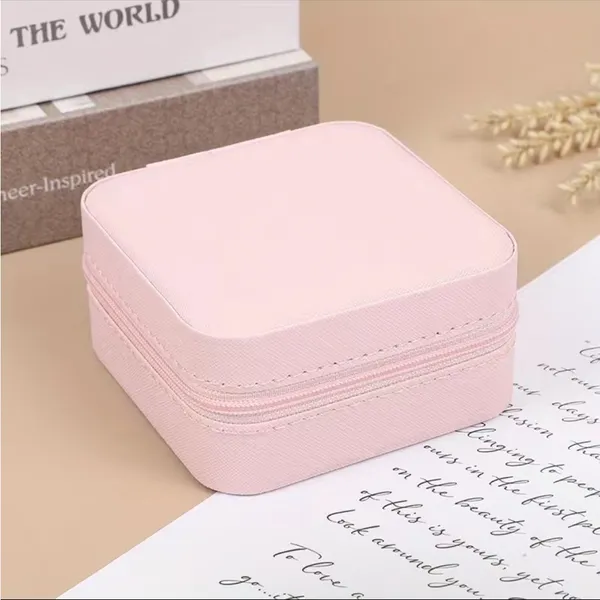 1pc Mini Jewelry Box, Portable Jewelry Storage‎ Box, PU Leather Small Organizer - Image 7