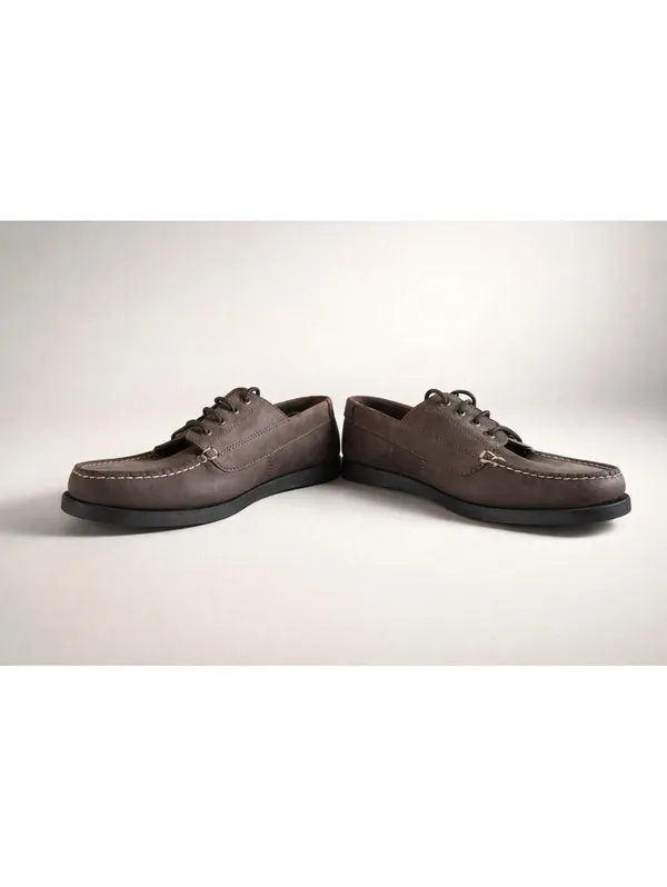 Eastland Classic Brown Leather Memory Foam Boat Shoes - Image 5