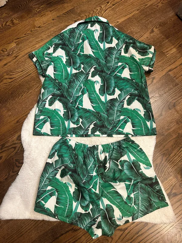 Amazon Tropical Print Pajama Set - Image 5