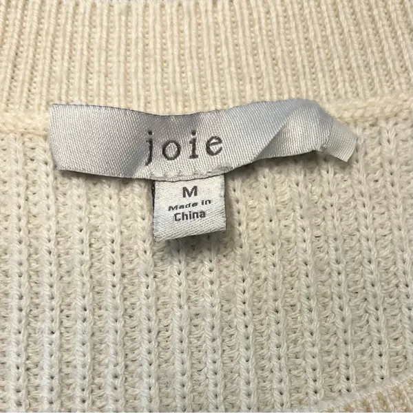 Joie Viviana Ruffle Wool Blend Sweater – Ivory - Image 5