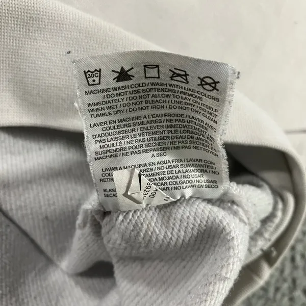 Nike Dri-FIT Big Swoosh Sweatshirt XL Neutral Sporty Colorblock Brown Gray White - Image 14