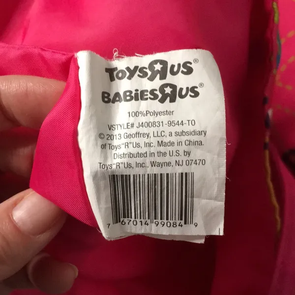 Vintage Toys R Us Love Peace Tote Bag Great Traveling Overnight Gym School Work - Image 5