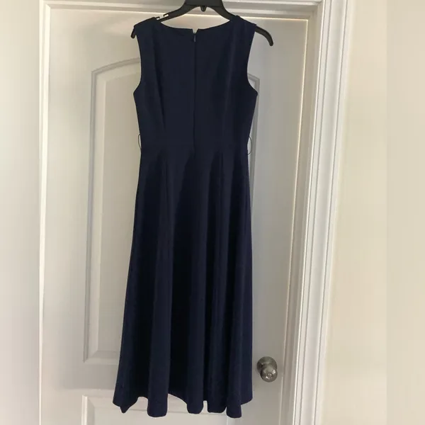 Calvin Klein Navy Midi Dress - Image 4
