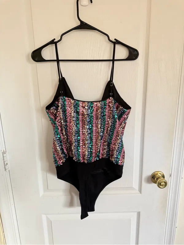 Lovers & Friends Leo Cami Sequin Bodysuit - Image 7