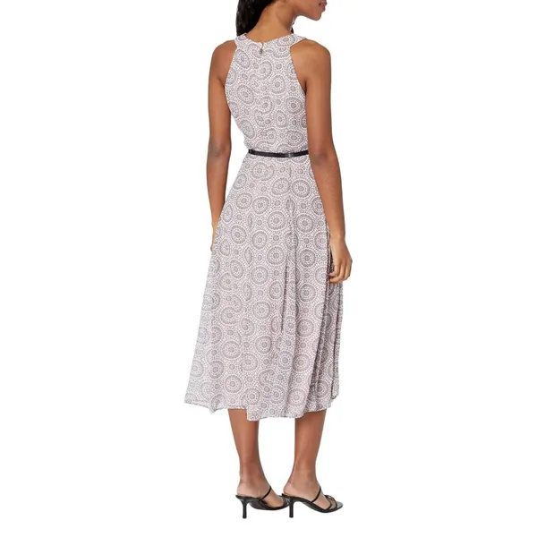 NWT Tommy Hilfiger Medallion Fit and Flare MIDI Dress Ballerina Pink / Multi 10 - Image 2
