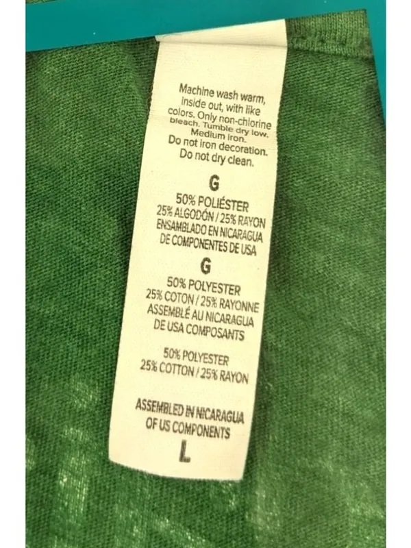 Canvas Gaia Green Large Short Sleeve T-shirt 11f - Image 3