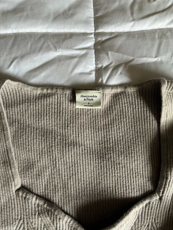 Abercrombie taupe sweetheart sweater bodysuit - Image 4