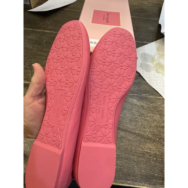 Kate Spade New York Kora Pink leather ballet flats slip on shoes New‎ Size 6.5 - Image 8