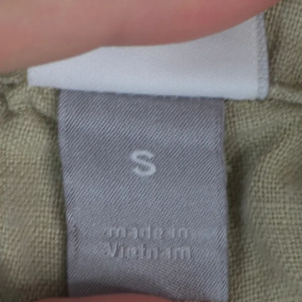 JCP 100%‎ Linen Shorts Women Small Tan Elastic Drawstring Waist Coastal Summer - Image 5