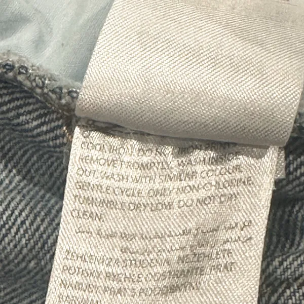 Edikted Wide Leg Carpenter Medium Wash Jeans Size M - Image 7