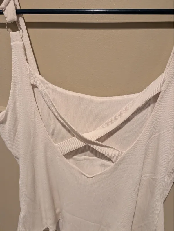 Frankly White Bodysuit Size 2X - Image 11