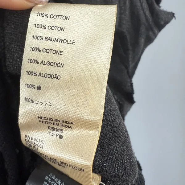 We The Free Distressed Mineral‎ Washed Black Sleeveless Cotton Top sz S Boho - Image 6