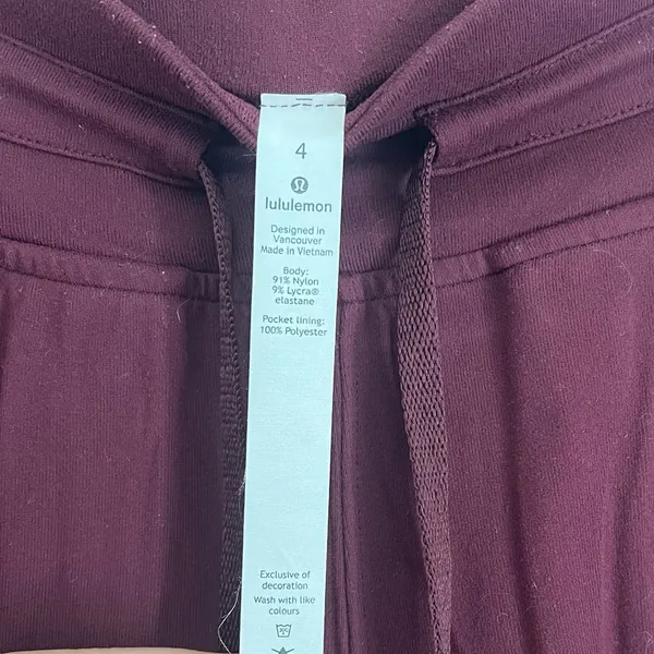 Lululemon Maroon Ready To Rulu Joggers Size 4 - Image 6