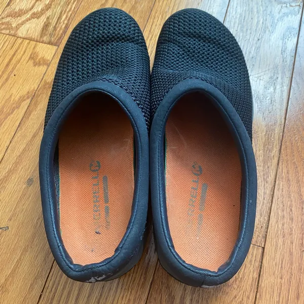 Women's Black Merrell Jungle Moc Slip On Nylon‎ Leather Comfort Shoes Size 6 - Image 3