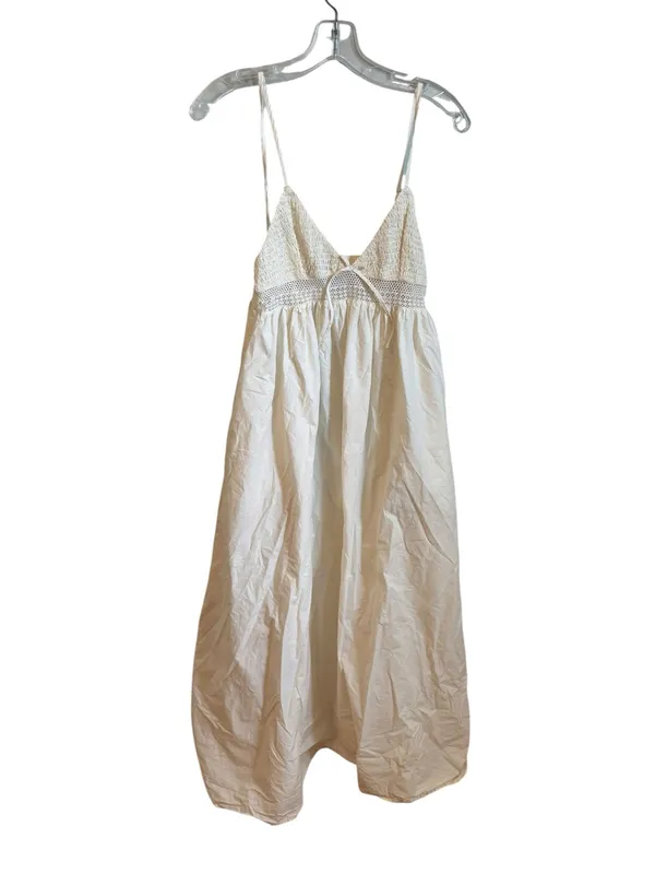Zara Cotton Poplin Maxi Dress in Ivory s - Image 3