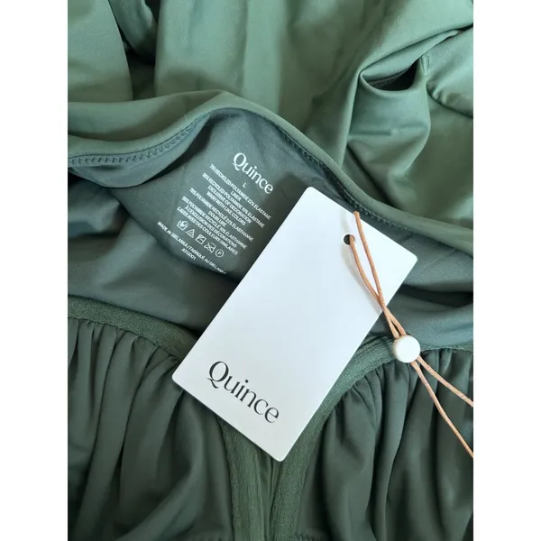 NWT Quince Palm Green Italian Underwire One-Piece Swimsuit Size Large - Image 5