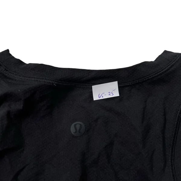 Lululemon Black Open Back Crop Top Women Size 4 | 65-25 - Image 5