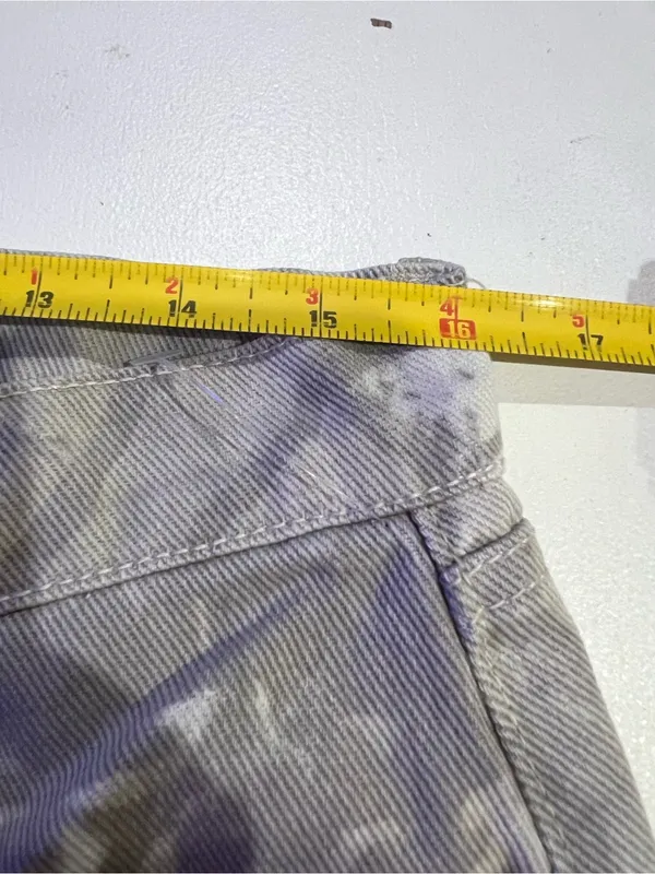 Refrain los Angeles camo printed cargo white leg pants size 9 - Image 8