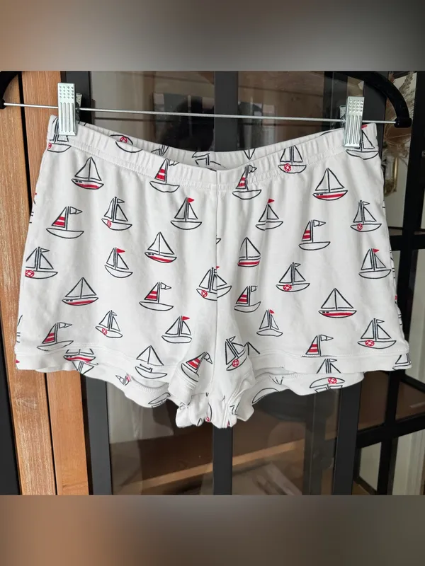 TBBC Pajamas shorts sailboats pima cotton - Image 3