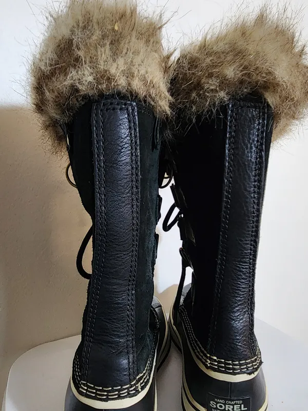 Sorel Joan of Arctic Black Waterproof Boots Size 8.5 - Image 6