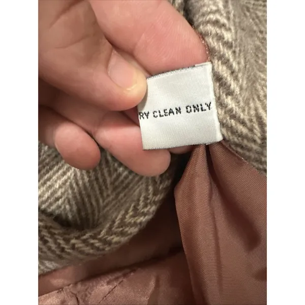 Vintage Noble Fashion Wool Coat Women’s | Herringbone Tweed Long Overcoat - Image 16