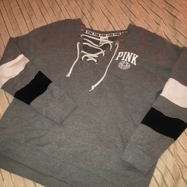 PINK Victoria’s Secret Lace Up Sweatshirt - Image 2