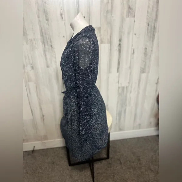 Navy blue dress Blue Size L - Image 3