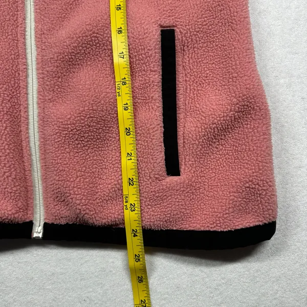 The North Face Womens Fleece Jacket Small Pink Full Zip Cozy Sherpa - Image 8