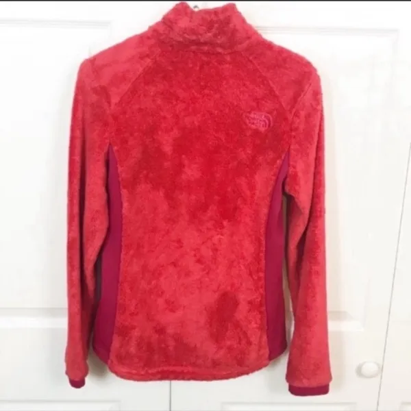 The North Face Size Small Tech Orange Pink Womens Ositio Fluffy‎ Fleece Jacket - Image 8