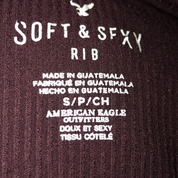 American Eagle  soft & sexy ribbed knit caged tee - Image 5