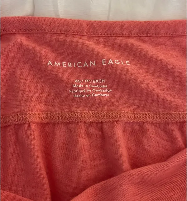 American Eagle coral top XS - Image 3