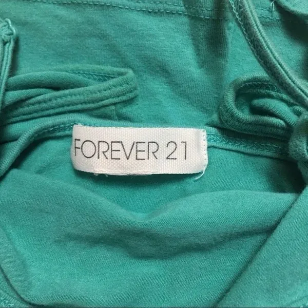 Forever 21 Activewear Bundle Size S Pink Biker Shorts & Turquoise Tank Top Athle - Image 3