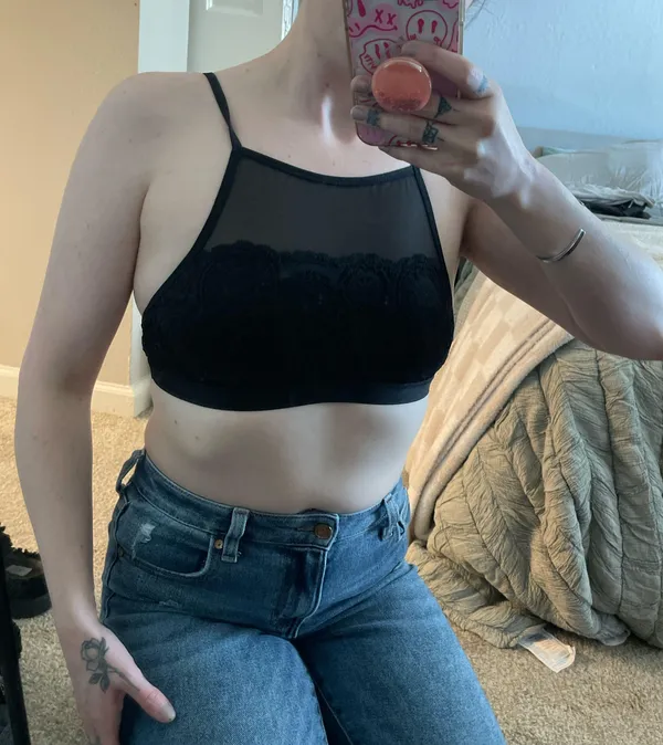 Aerie Black Lace Bralette - Image 6