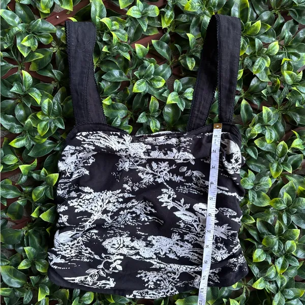 Free people Black and White Floral Tank Top - Image 4