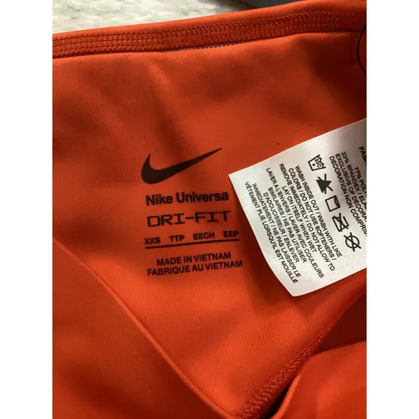 Nike‎ Universa Dri-FIT Womens High Rise 7/8 Leggings Orange HQ6813-633 XXS NEW - Image 3