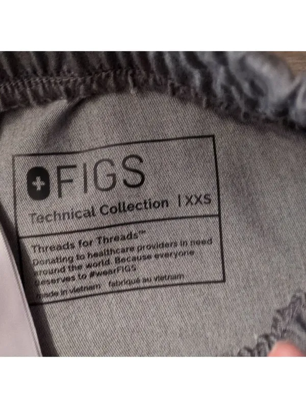 Figs Gray And Blue Zamora Joggers Scrub Pants Size XXS - Image 5