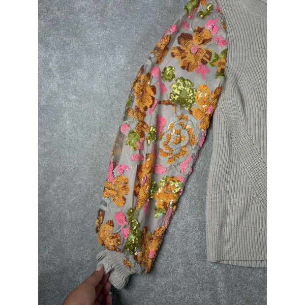 fate daisy flower puff sleeve sweater small‎ - Image 3