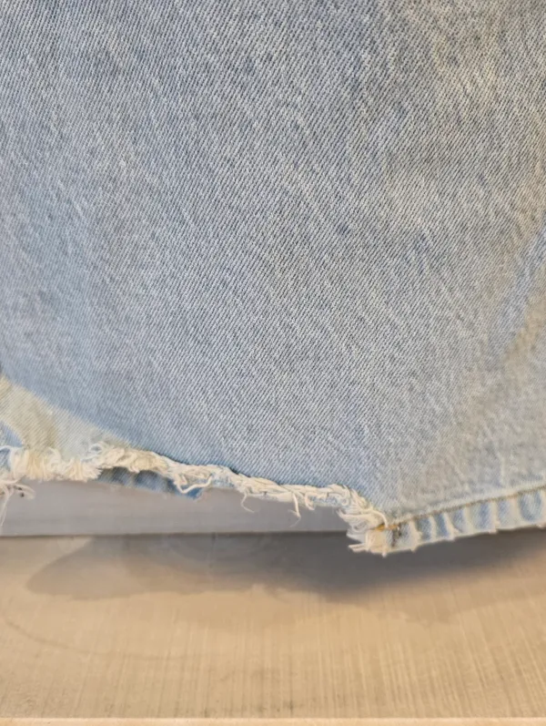 {10x32} Wrangler High Rise Fierce Flare Light Blue Denim Jeans Women's - Image 8