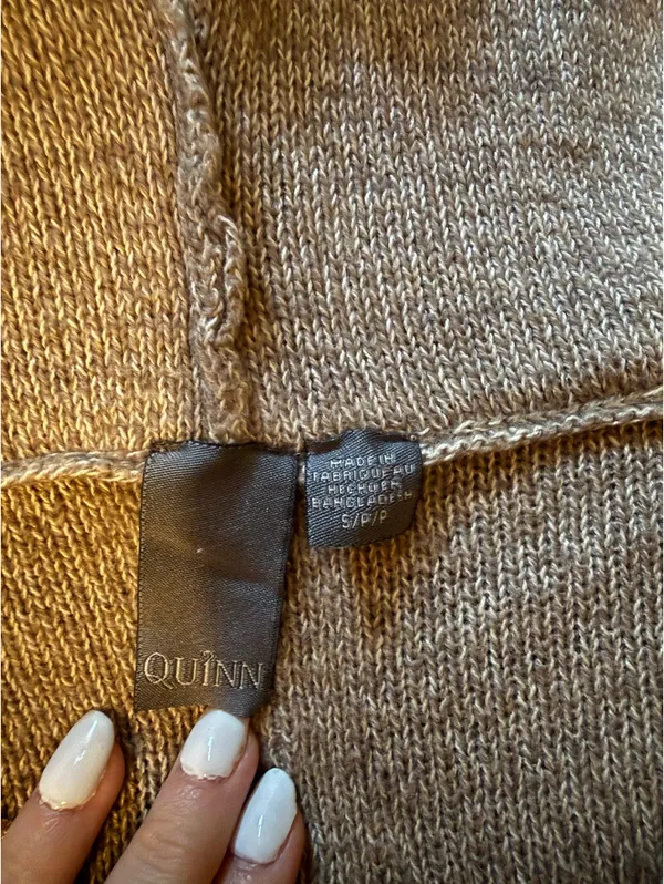 Quinn Hooded Sweater Brown - Image 2
